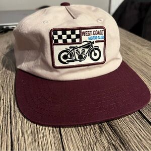 NWOT Two-Tone “West Coast Motor Club” Trucker / Flat Brim Cap